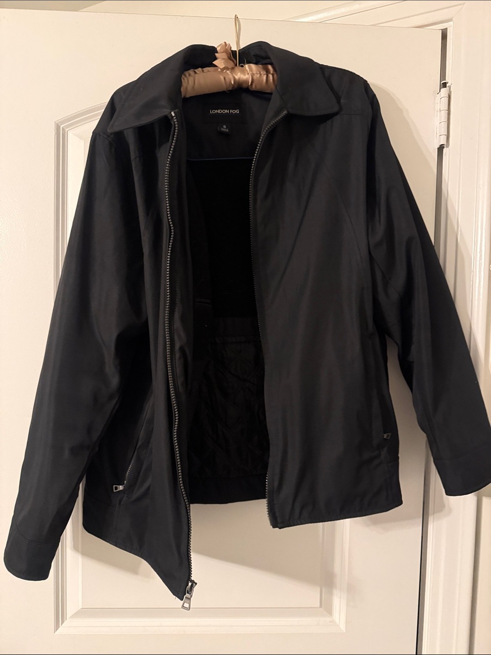 London Fog Black Lightweight Men’s Zip Jacket